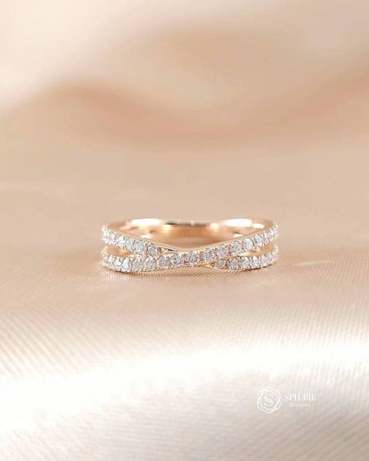 Round Cut Diamond Half Eternity Ring