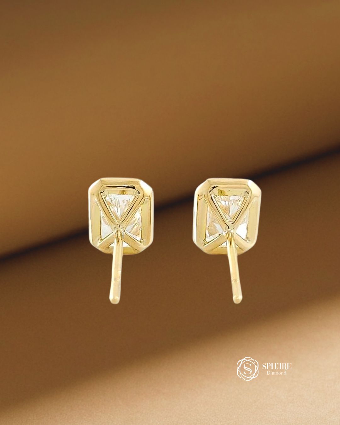 Aurora Round Lab Grown Diamond Stud Earrings | IGI Certified