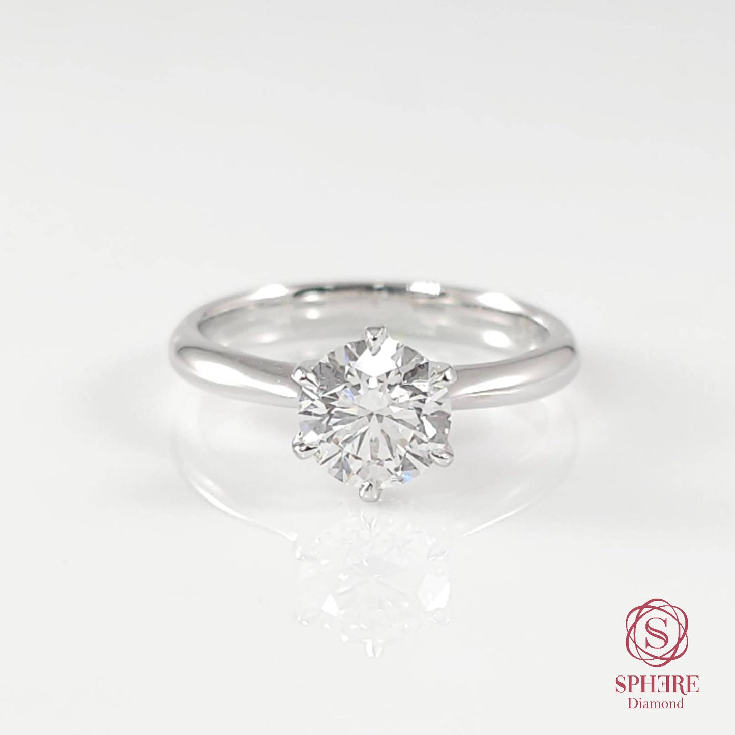 Classic Solitaire 6 Prong Diamond Ring