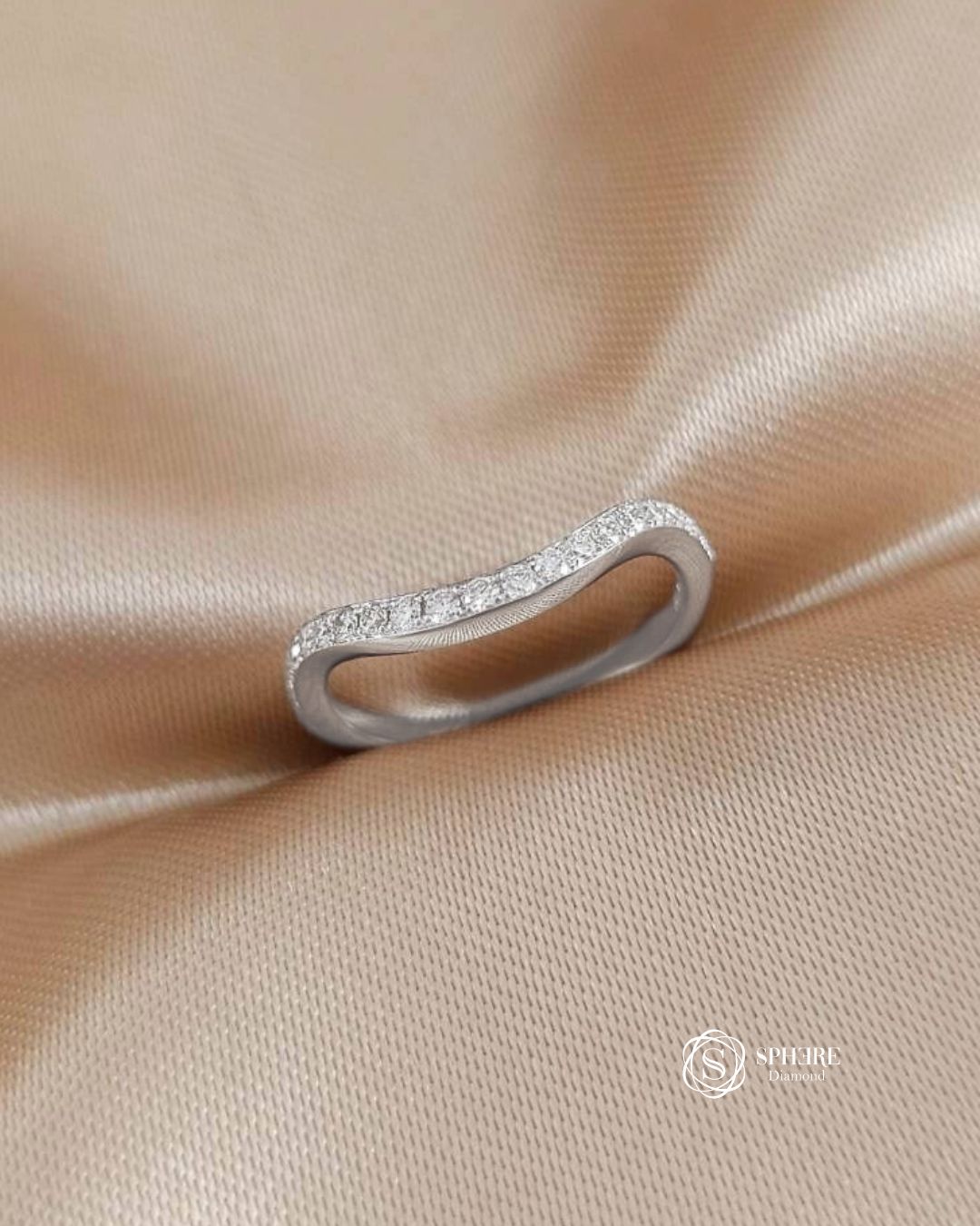 Round Cut Diamond Half Eternity Ring