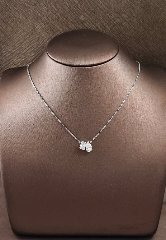 Toi et Moi Diamond Necklace – Embrace of Two Souls