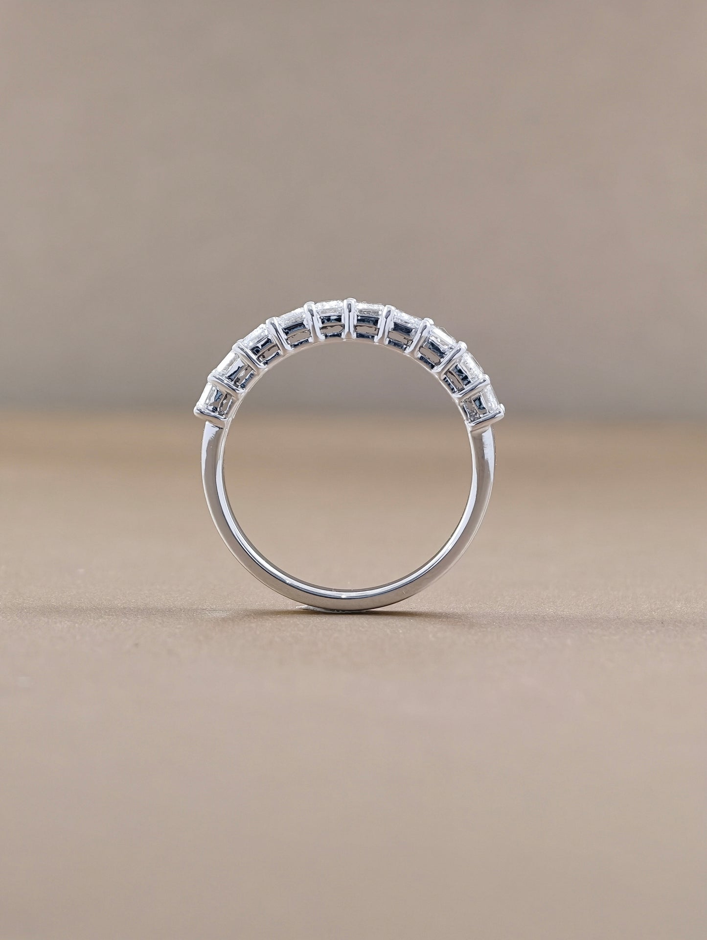 Éternelle Emerald Cut Lab Grown Diamond Half Eternity Ring