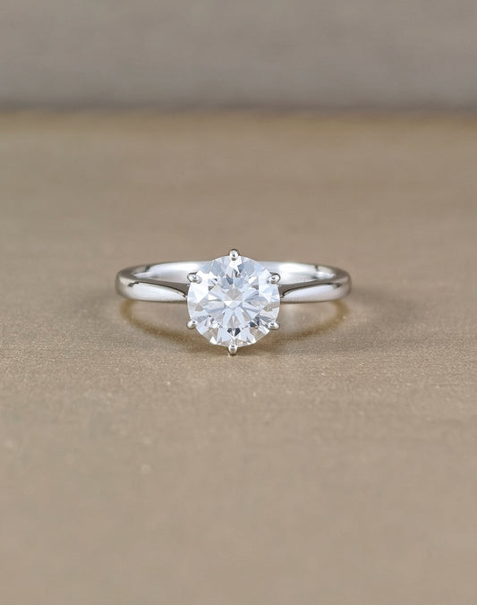 Lysandre Tulip Lab Grown Diamond Engagement Ring | IGI Certified