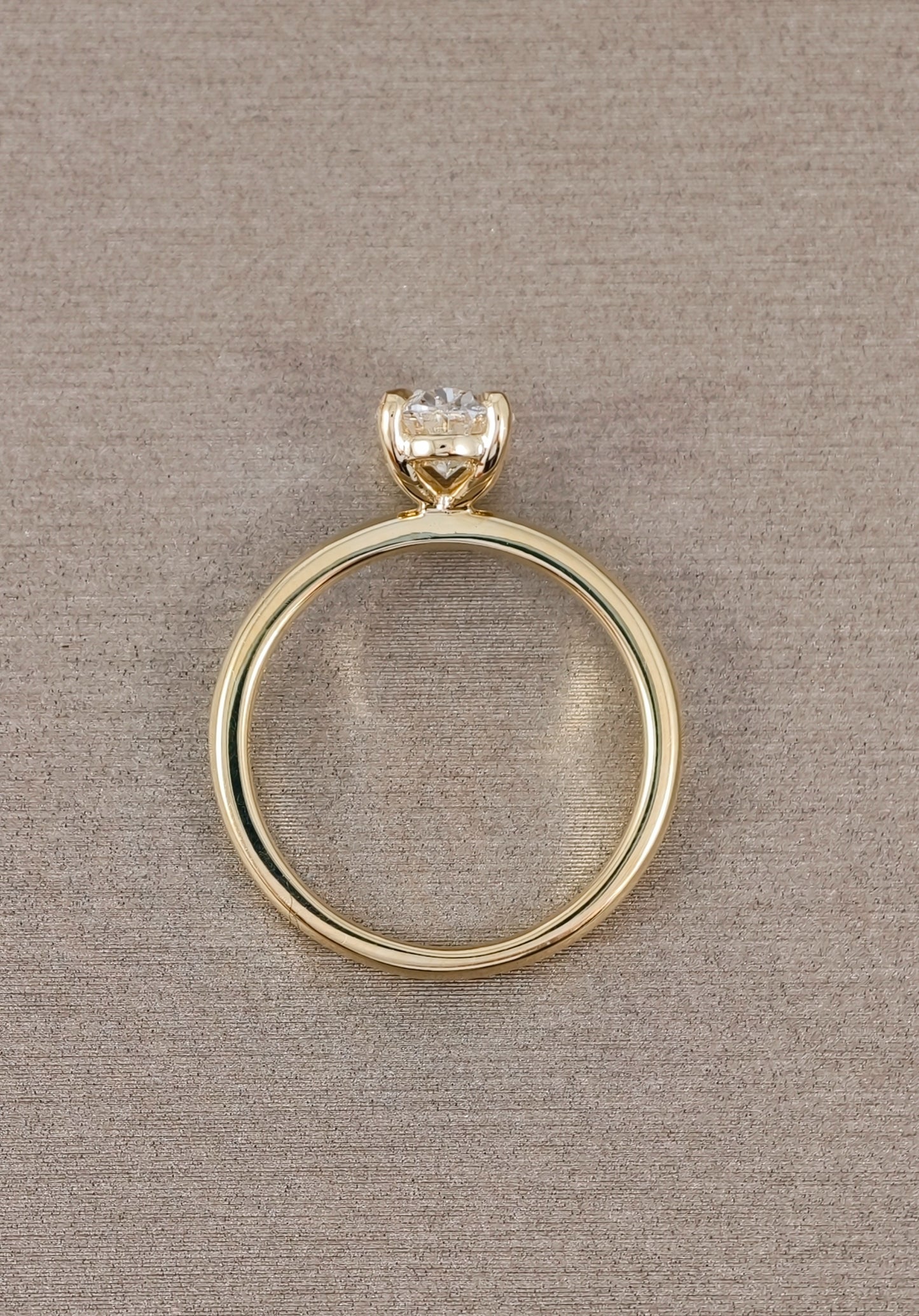 Oval Solitaire 1 carat lab grown diamond ring
