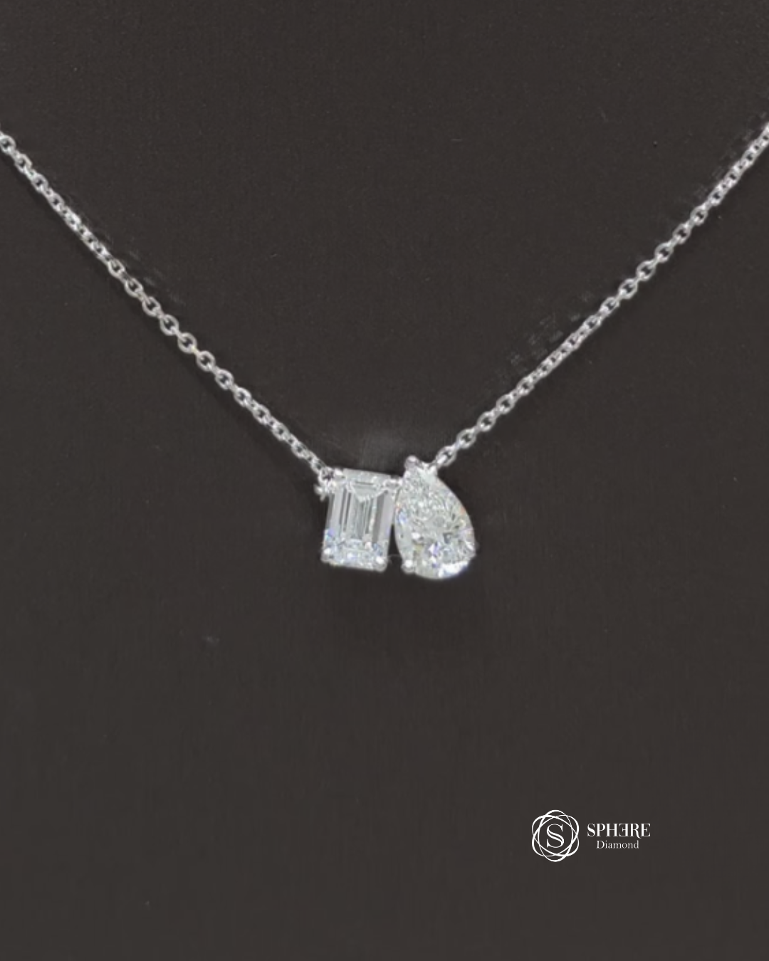 Toi et Moi Diamond Necklace – Embrace of Two Souls