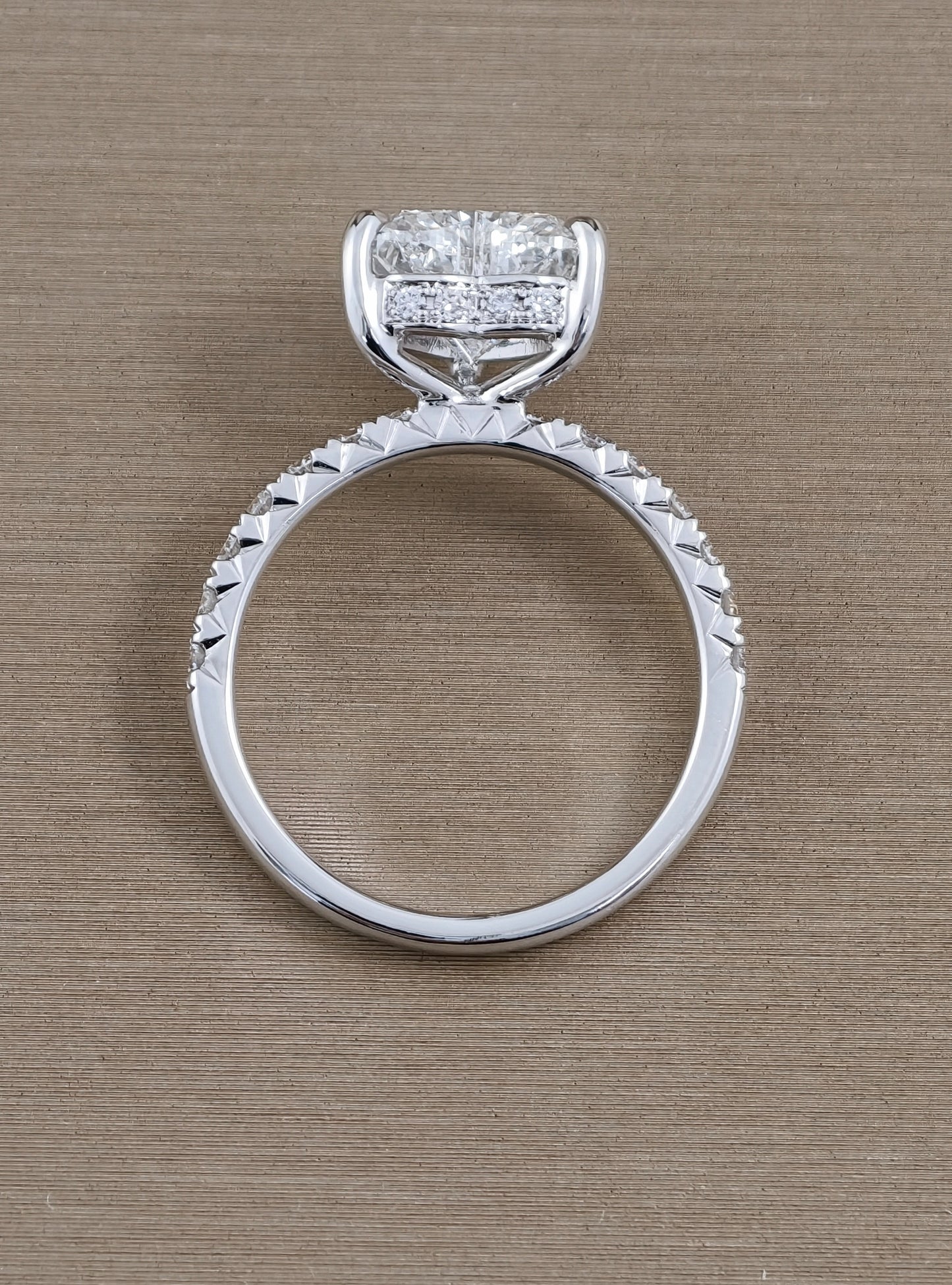 Cœur d'Étoile Heart Shape Pavé Lab Grown Diamond Engagement Ring | Custom Made Lab Grown Diamond Ring | Sphere Diamond Bangkok Thailand