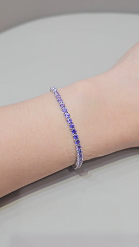 sapphire tennis bracelet