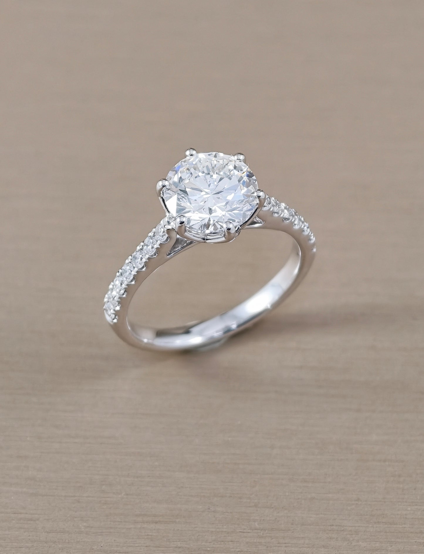 Aurelia Fleur Tulip Lab Grown Diamond Engagement Ring | IGI Certified