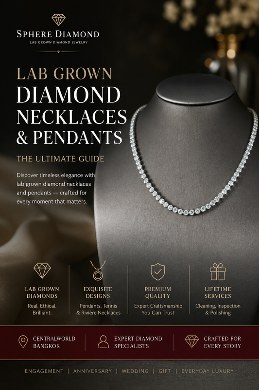 Lab Grown Diamond Necklaces & Pendants in Bangkok, Thailand