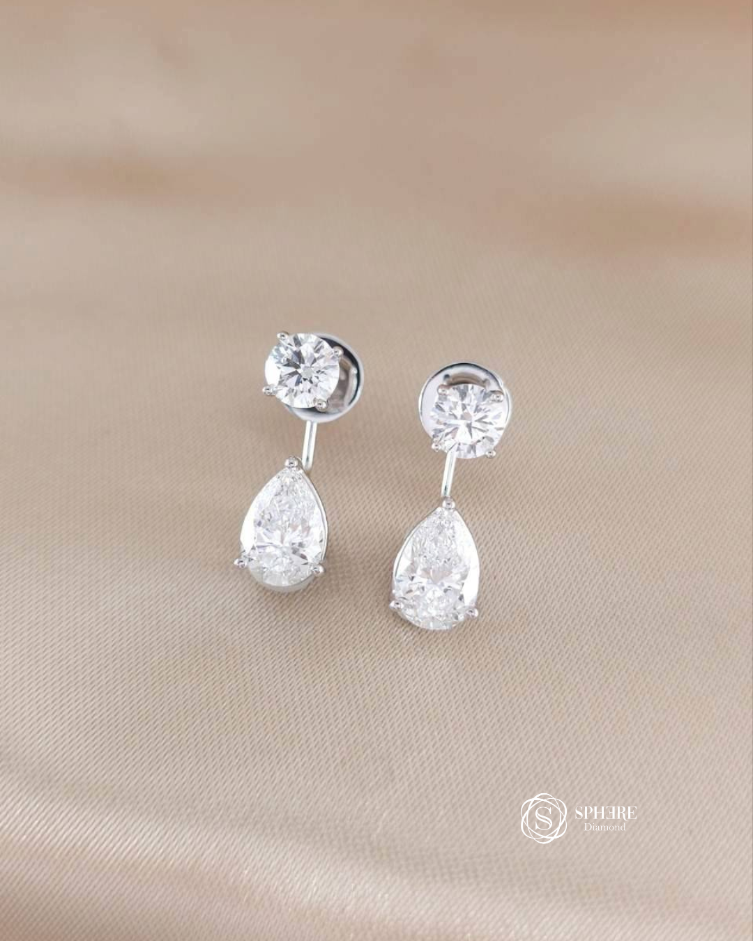 2in1 Round and Pear Cut Diamond