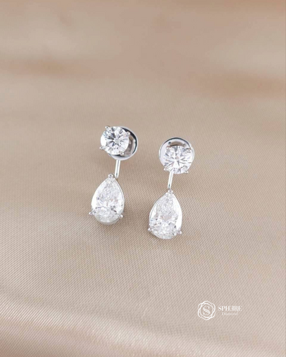 2in1 Round and Pear Cut Diamond