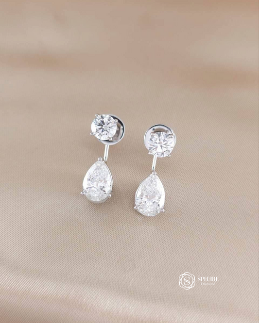 2in1 Round and Pear Cut Diamond