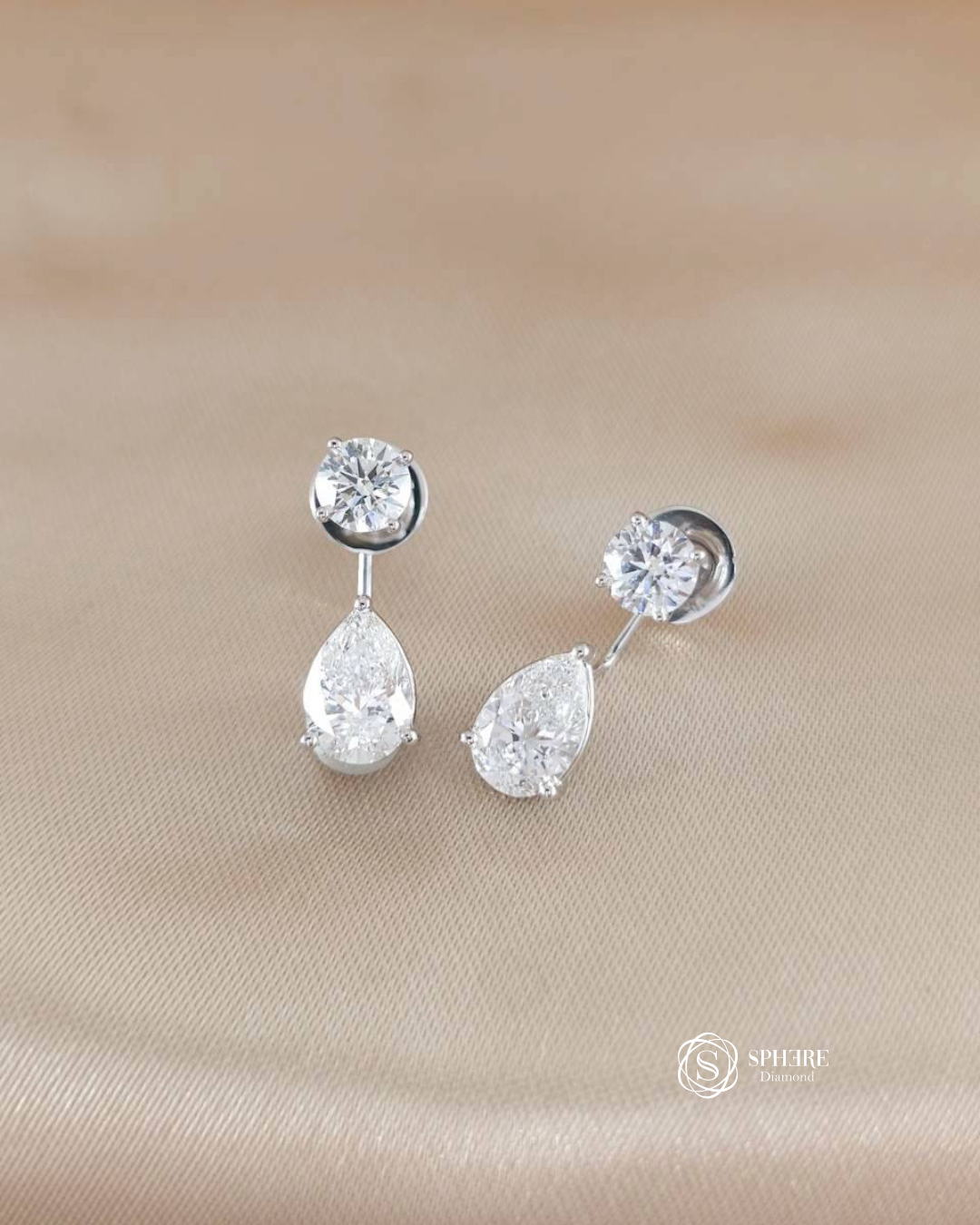 2in1 Round and Pear Cut Diamond