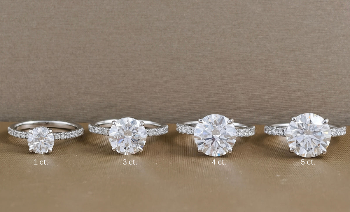 แหวนหมั้นเพชรแลปทรงกลม รุ่น Signature Eiffel Love พร้อมใบรับรอง IGI