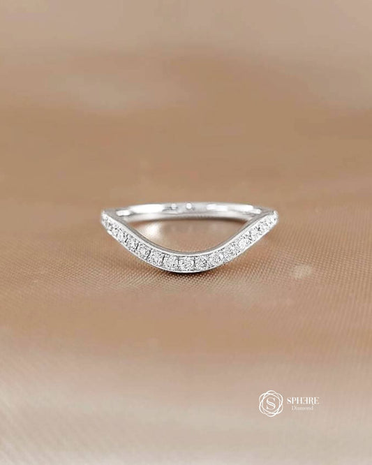 Round Cut Diamond Half Eternity Ring