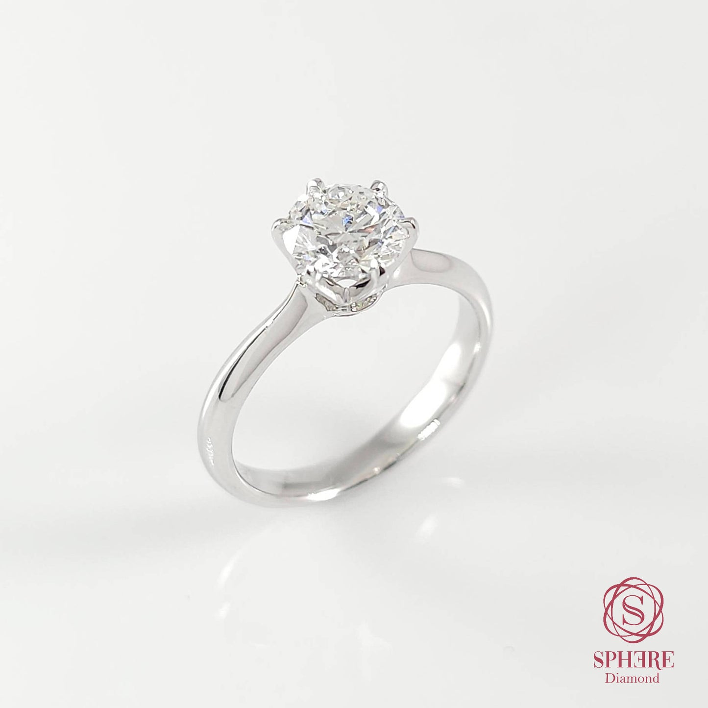 Classic Solitaire 6 Prong Diamond Ring