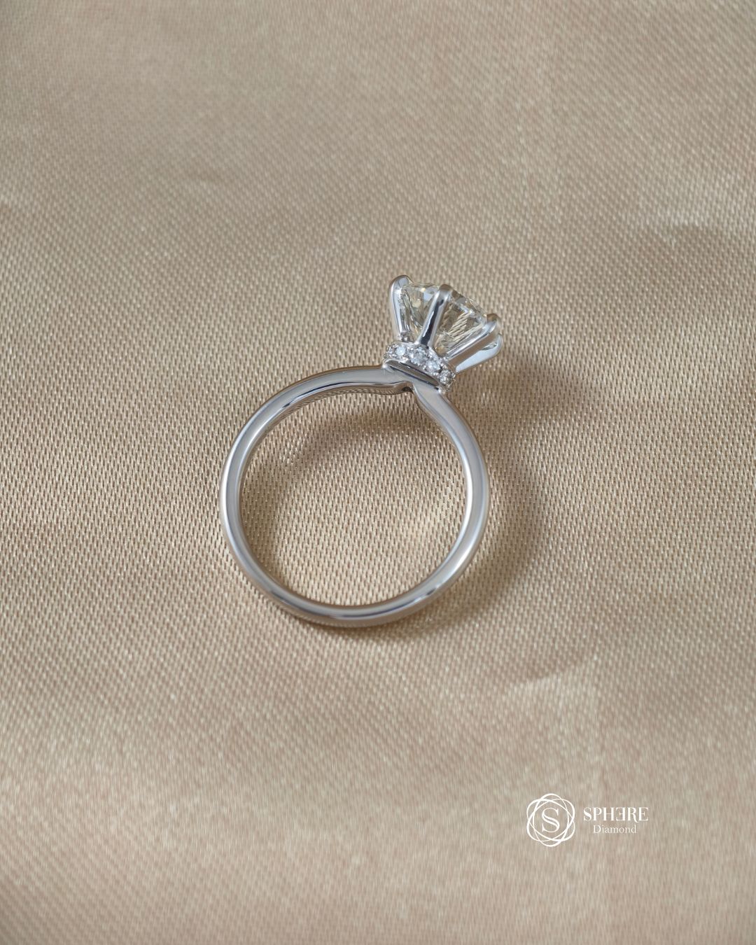 6 prong wrap around diamond ring