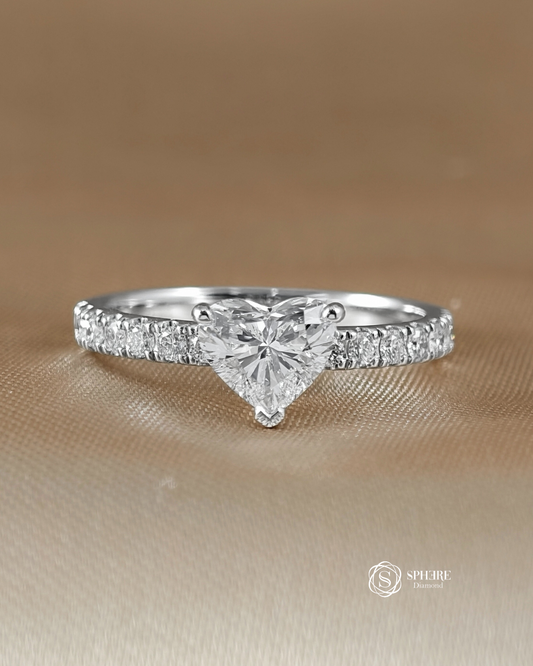 Heart of Memory – Diamond Heart Ring