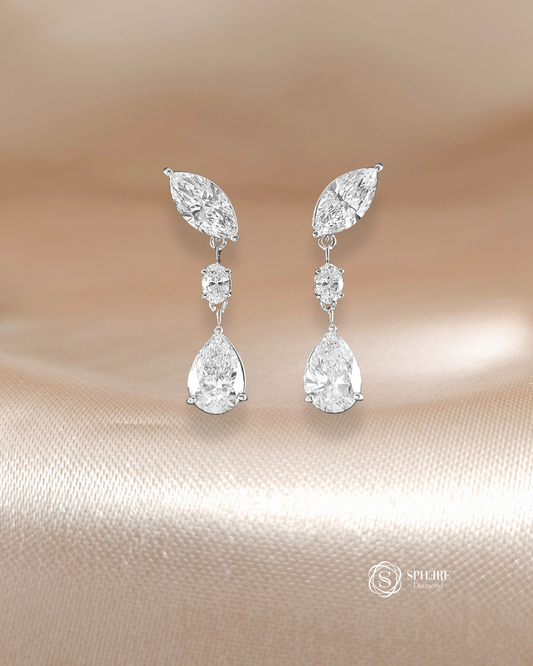2in1 Marquise Mix Fancy Drop Earring