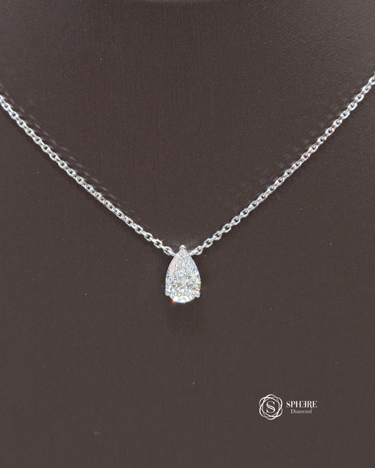 Aella Pendant – Pear Cut