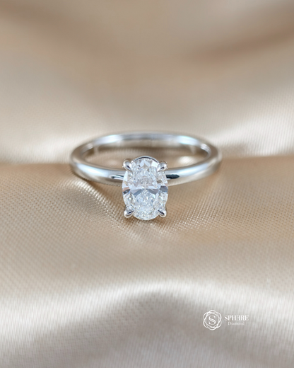 1 Carat Oval Cut Solitaire