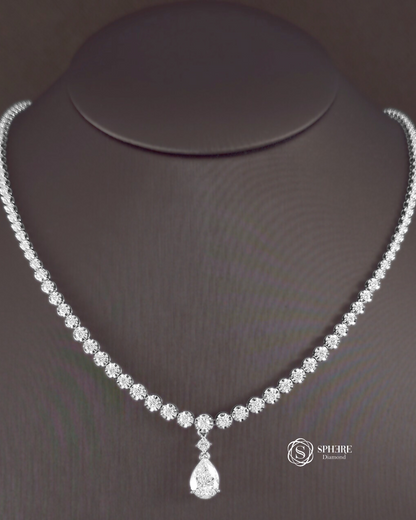 2in1 Diamond Graduated Round Necklace