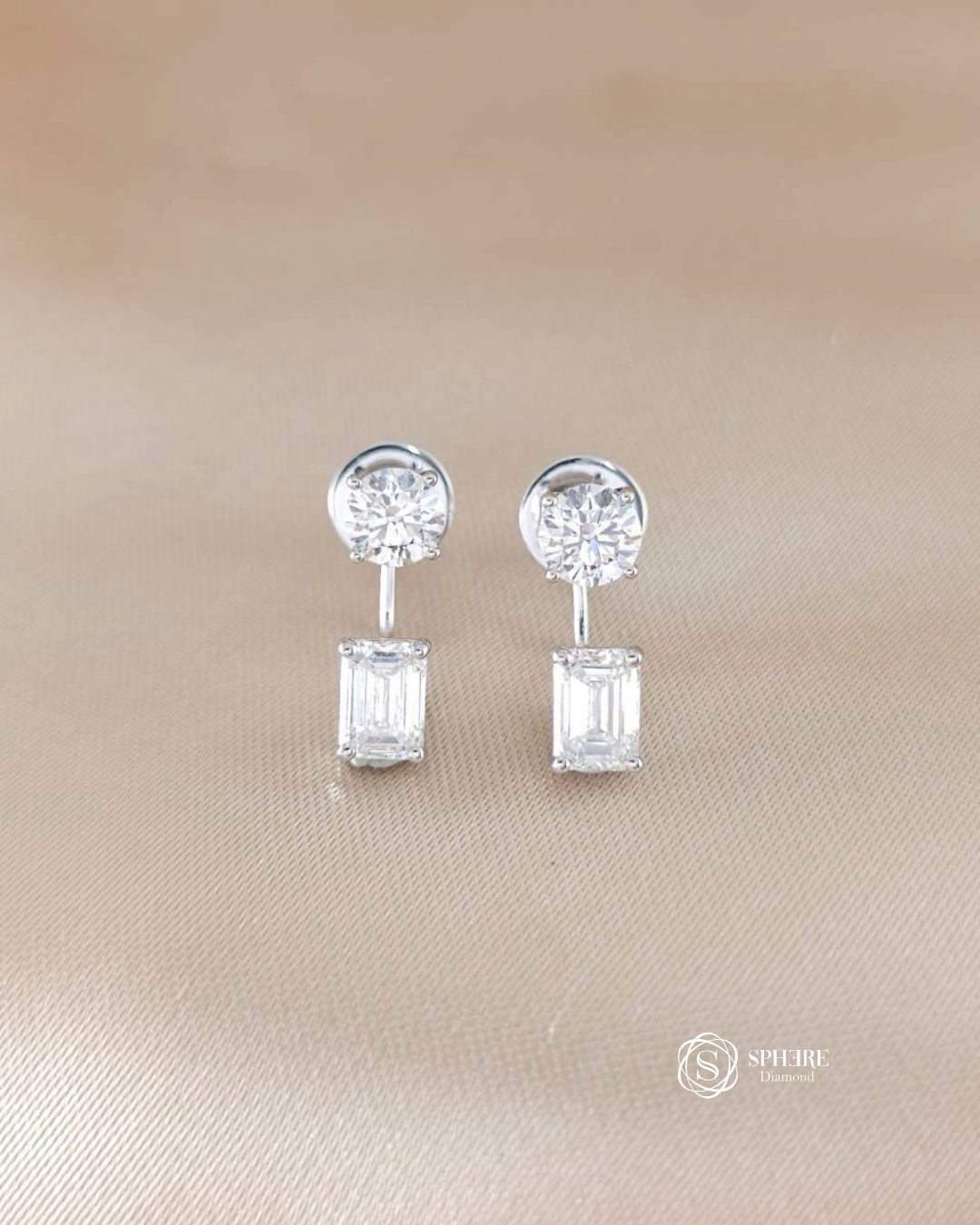 2in1 Round and Emerald Cut Diamond
