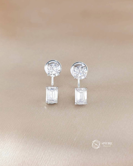 2in1 Round and Emerald Cut Diamond