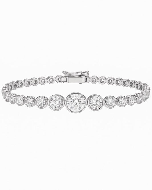 Center Graduated Diamond Line Bracelet