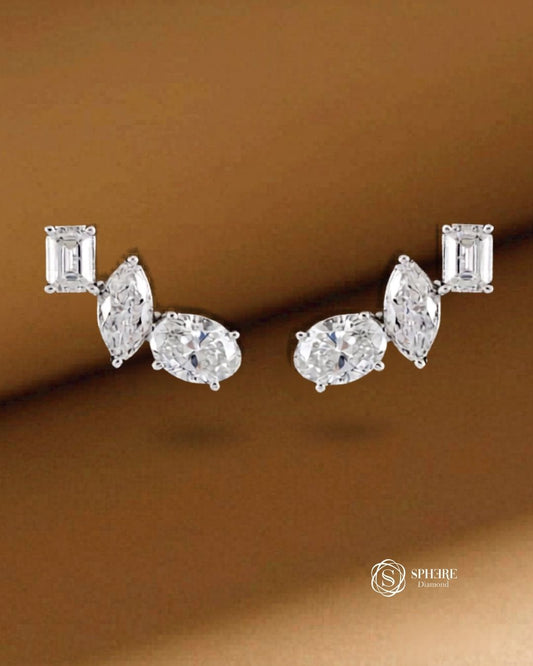 Mix Fancy Stud Earring Diamond