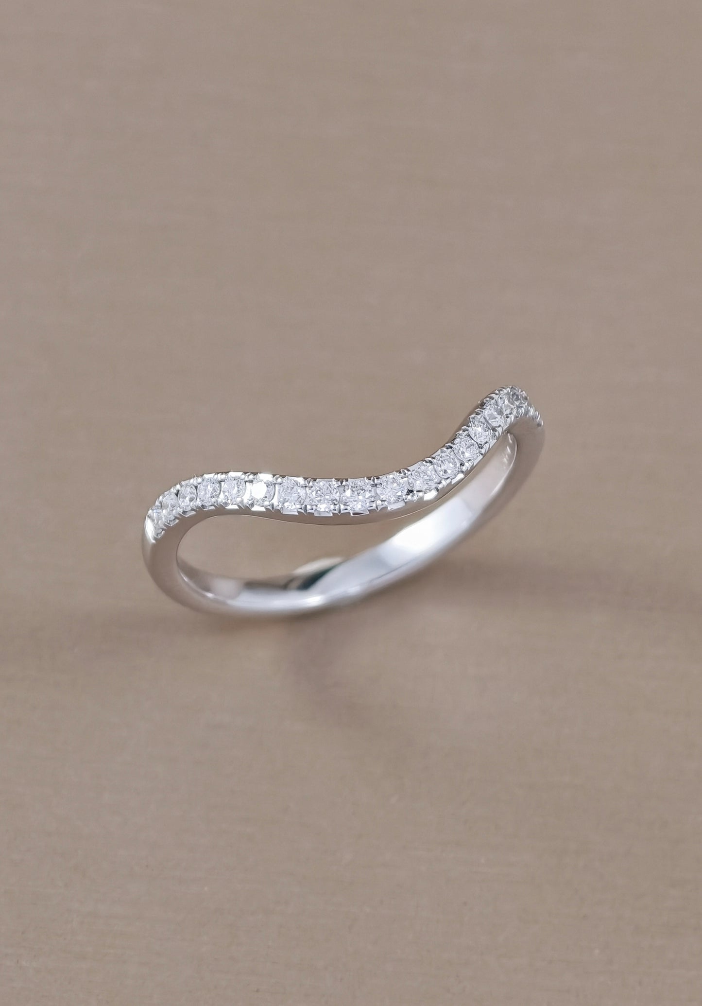 Round Cut Diamond Half Eternity Ring