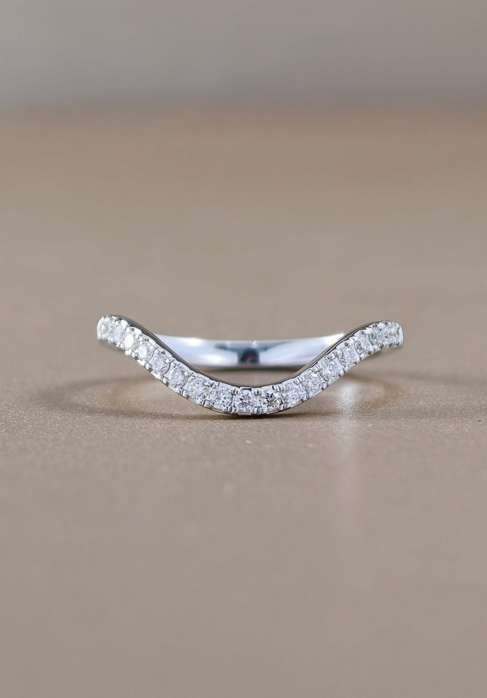 Round Cut Diamond Half Eternity Ring
