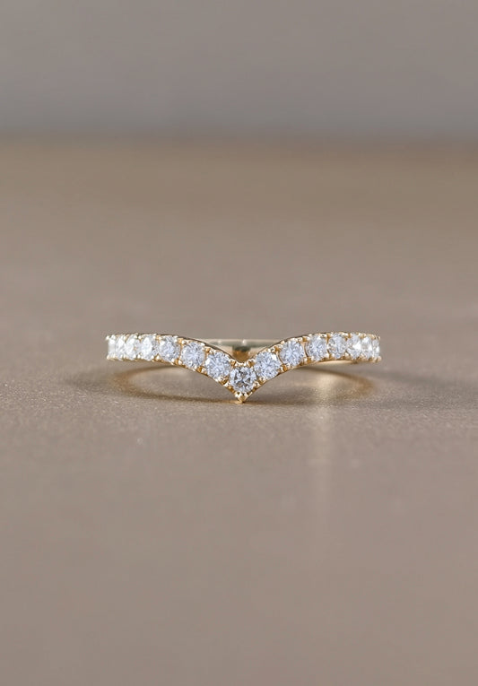 The Royal V-Crown Diamond Ring