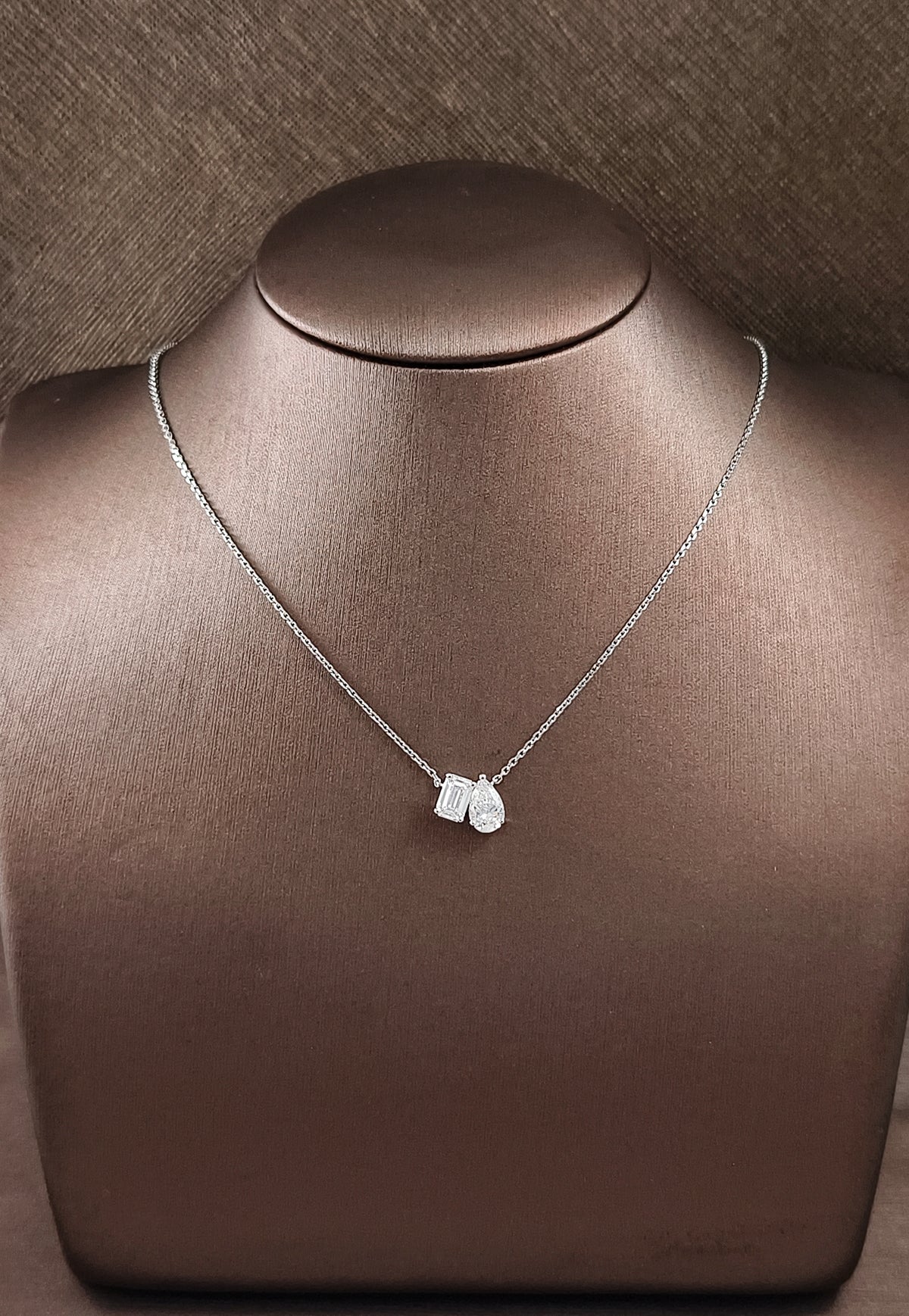 Toi et Moi Diamond Necklace – Embrace of Two Souls