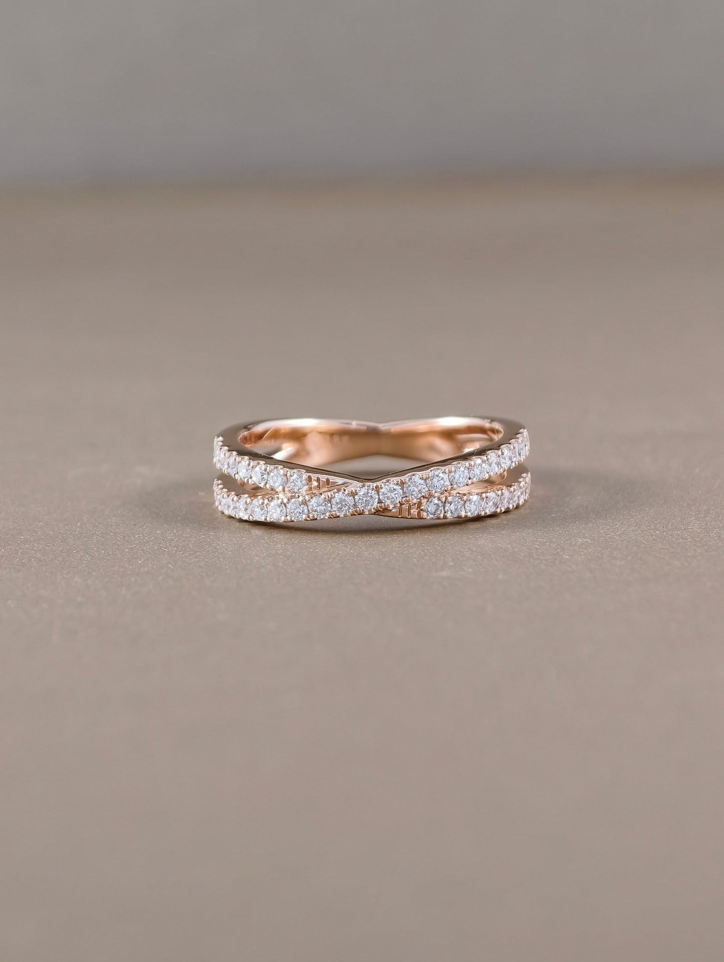 The Royal Crossover Pavé Lab Grown Diamond Ring