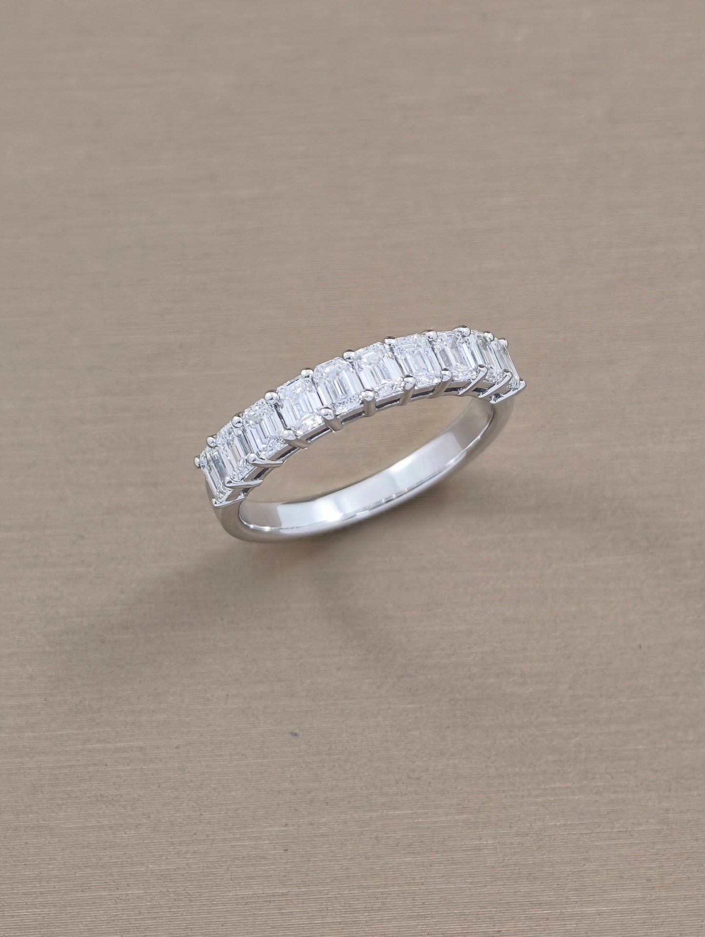 eternity diamond ring white gold