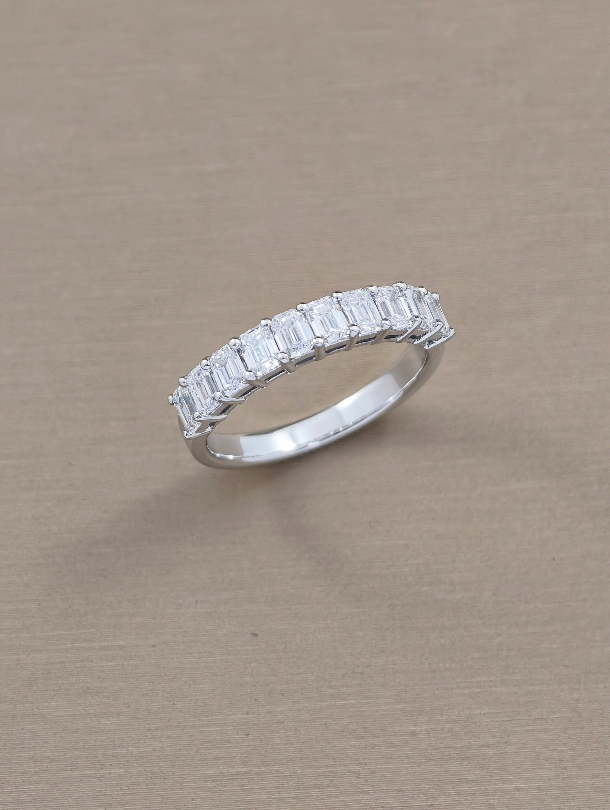 eternity diamond ring white gold