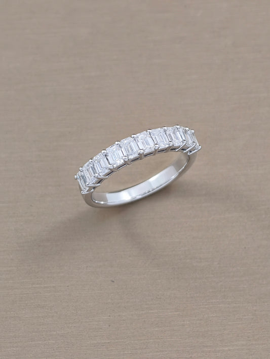 eternity diamond ring white gold