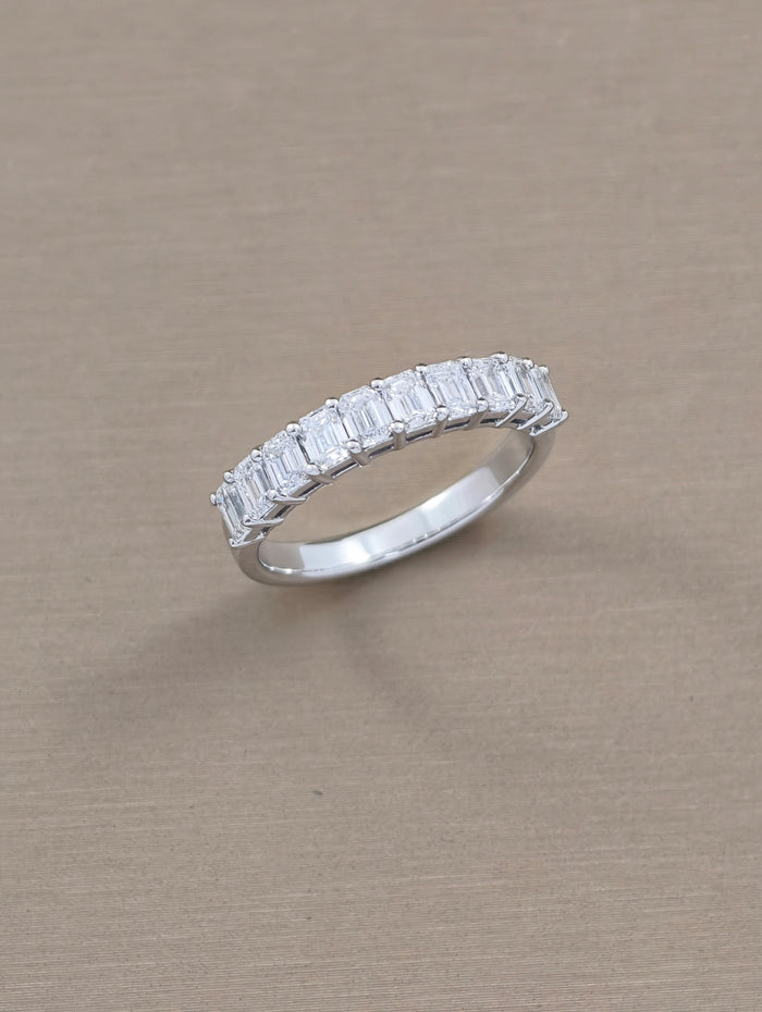 eternity diamond ring white gold