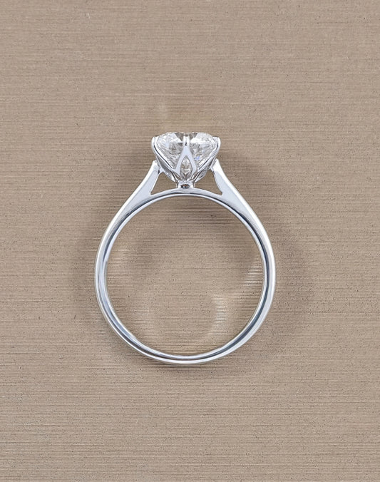 Lysandre Tulip Lab Grown Diamond Engagement Ring | IGI Certified
