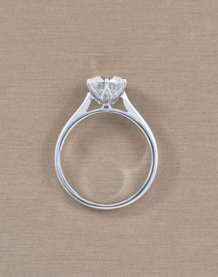 Lysandre Tulip Lab Grown Diamond Engagement Ring | IGI Certified