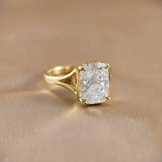 Cushion Cut Bezel Love Ring