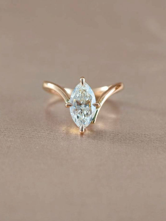 Marquise Lab Grown Diamond Ring