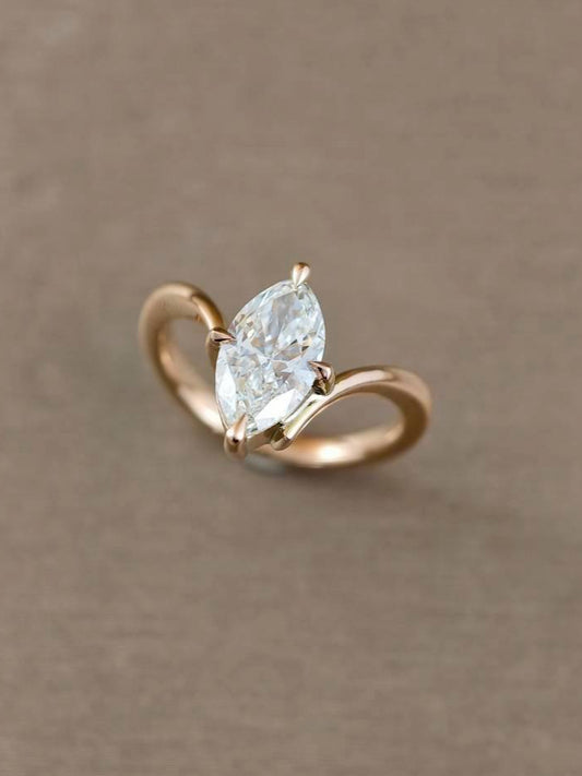 Marquise Lab Grown Diamond Ring