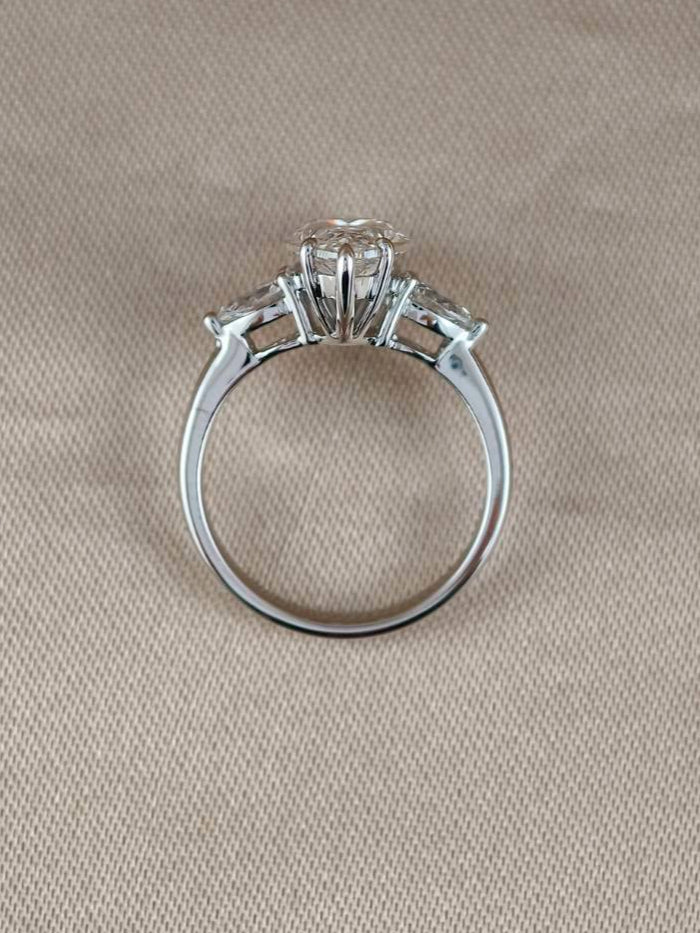 Marquise Three stone Lab grown diamond Ring