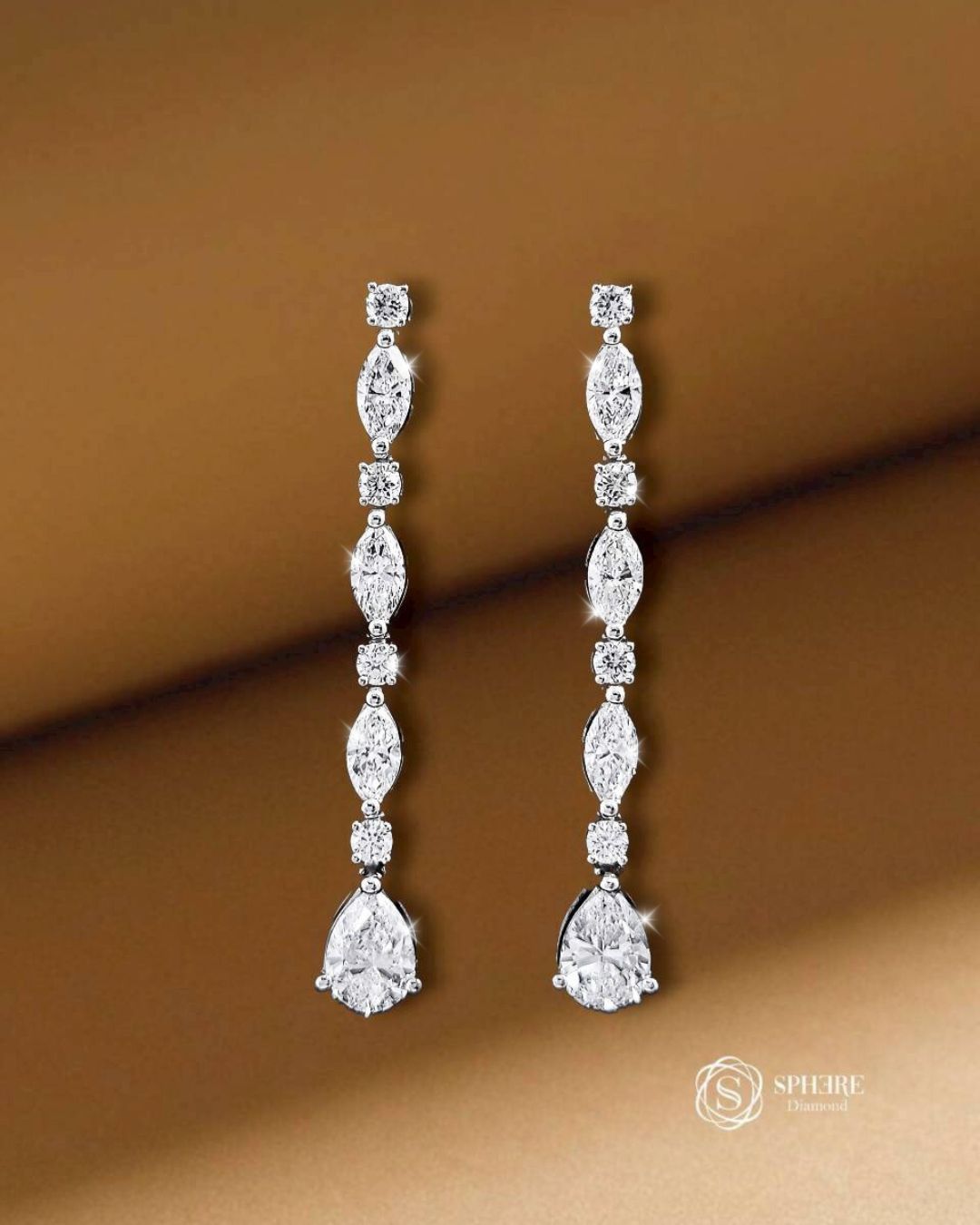Mix Fancy Diamond Drop Earring
