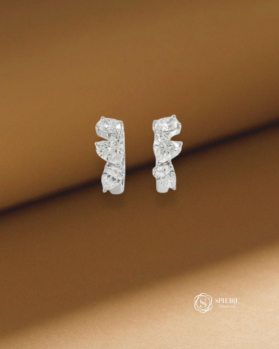 Mix Fancy Diamond Hoop Earring