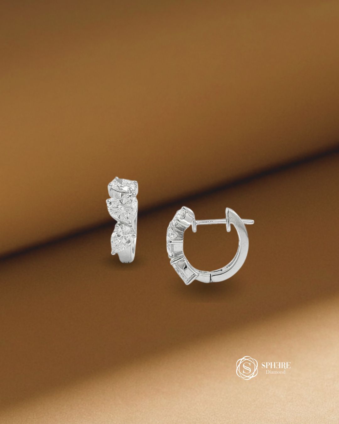 Mix Fancy Diamond Hoop Earring