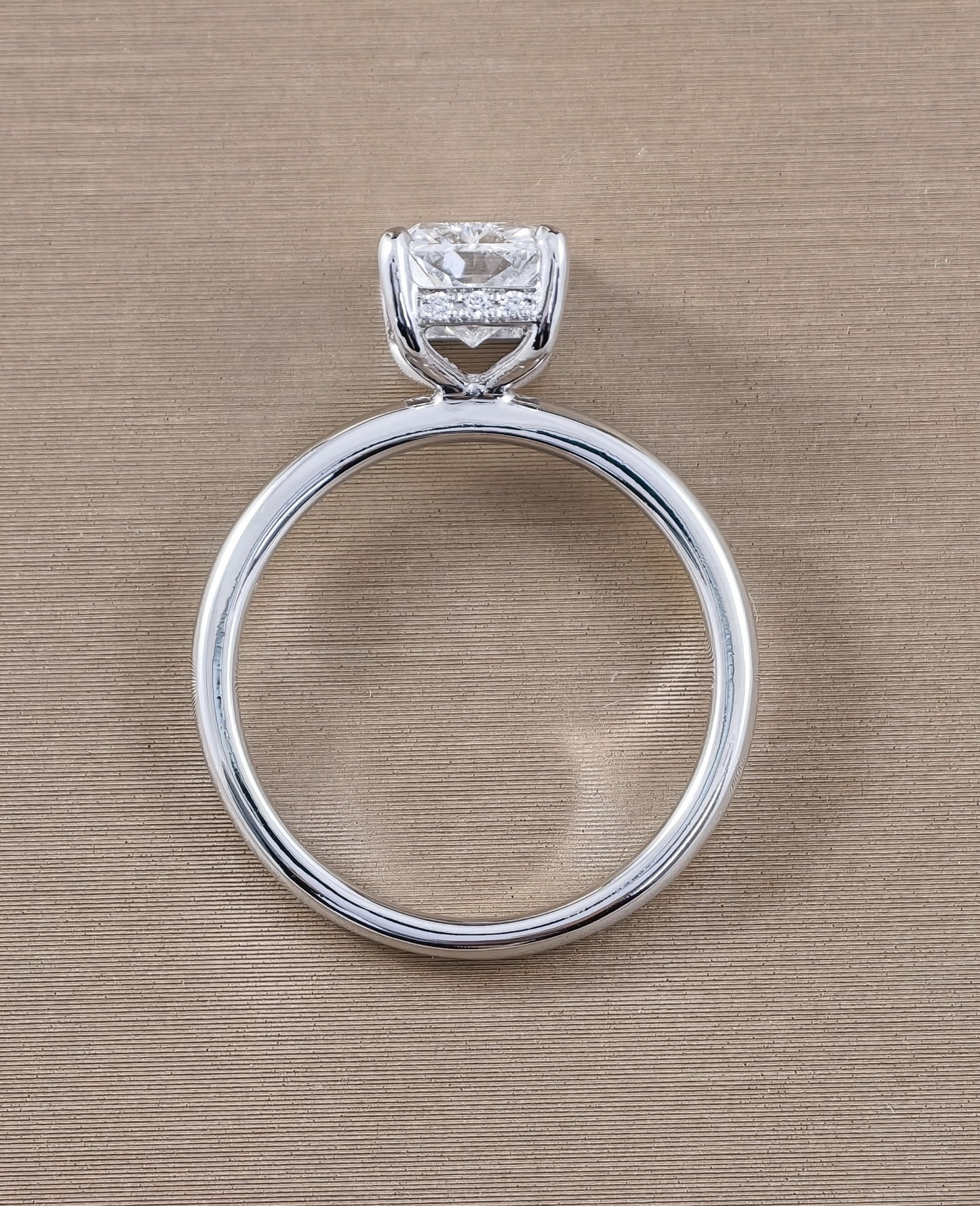 Lumière Radiant Cut Lab Grown Diamond Solitaire Engagement Ring| IGI Certified