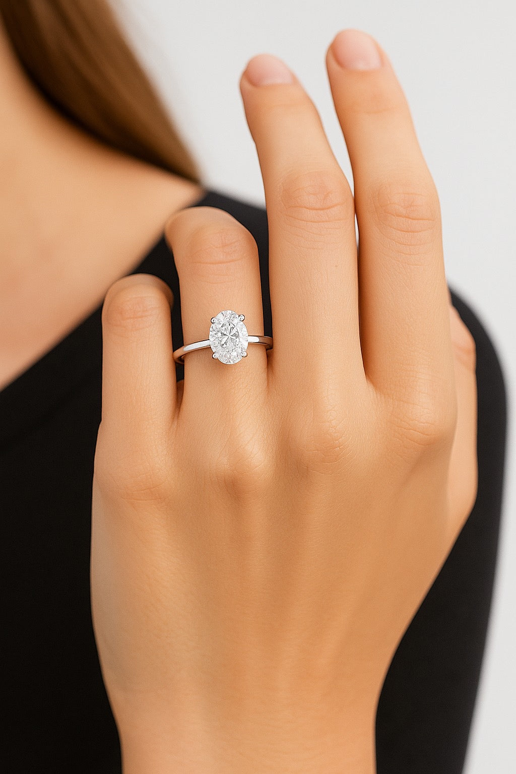 1 Carat Oval Cut Solitaire